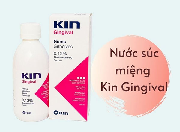 Nước súc miệng Kin Gingival Mouthwash 250ml ngừa bệnh răng miệng