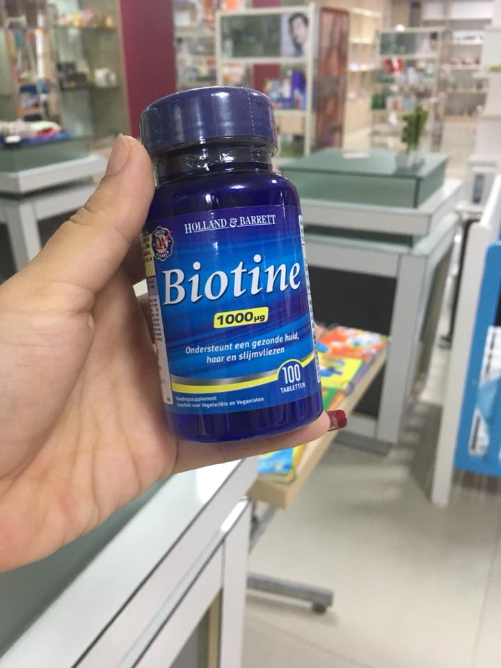 Viên uống mọc tóc Biotin Holland & Barrett