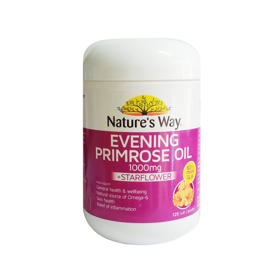 Viên uống tinh dầu hoa anh thảo Nature's Way Evening Primrose Oil 1000mg hộp 125 viên