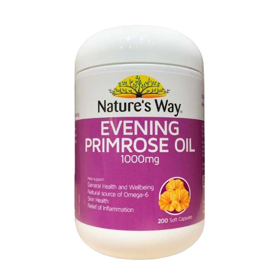 Viên uống tinh dầu hoa anh thảo Nature's Way Evening Primrose Oil 1000mg hộp 200 viên