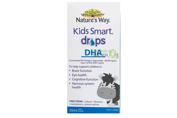 DHA dạng giọt Nature’s Way Kids Smart Drops Úc