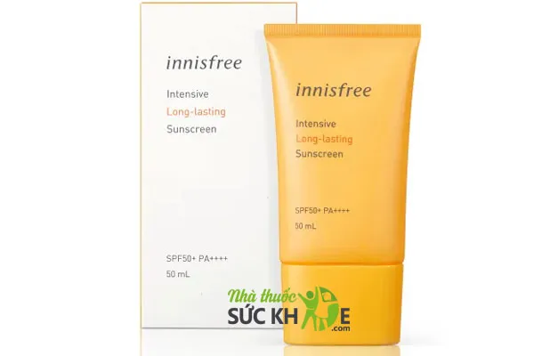 Kem chống nắng vật lý cho da dầu Innisfree Long Lasting SPF50+ PA++++