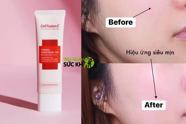 Kem chống nắng cho da hỗn hợp thiên dầu mùa đông Cell Fusion C Toning Sunscreen 100