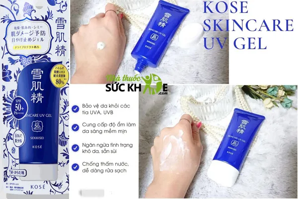 Kem chống nắng Kose dạng Gel Gel Kose Sekkisei Sun Protect Essence Gel