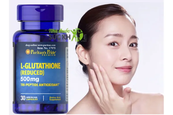 Viên uống Puritan's Pride Premium L-Glutathione 500mg