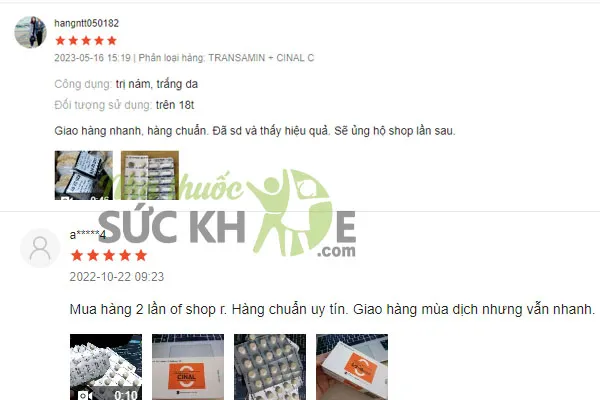 Review viên uống trắng da của nhật bản Cinal C