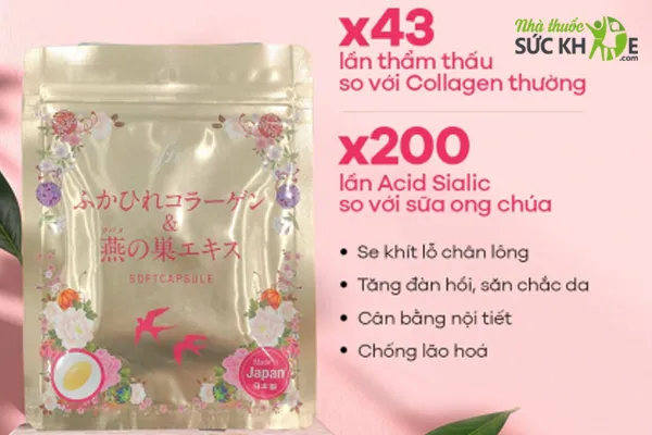 Viên uống trắng da Collagen của Nhật & Nhau thai