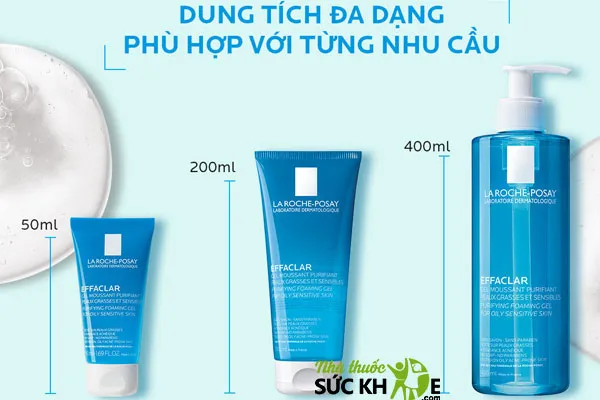 Sữa rửa mặt tạo bọt cho da dầu mụn La Roche Posay 