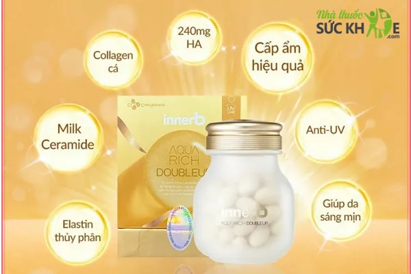 Viên uống Collagen Hàn Quốc tốt nhất Aqua Rich Innerb