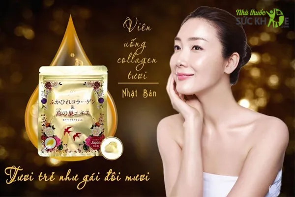 Viên uống Collagen tươi và Nhau thai Nhật Bản