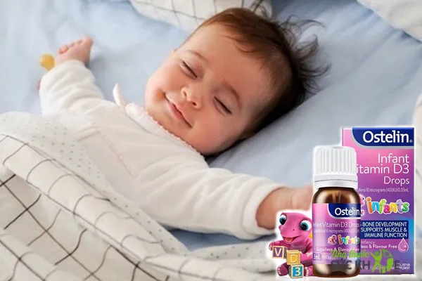 Ostelin Infant Vitamin D3 Drop bổ sung Vitamin D cho bé 