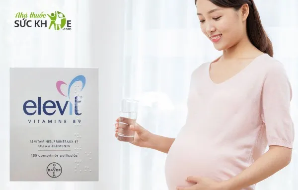 Thuốc sắt cho bà bầu Elevit Vitamin B9