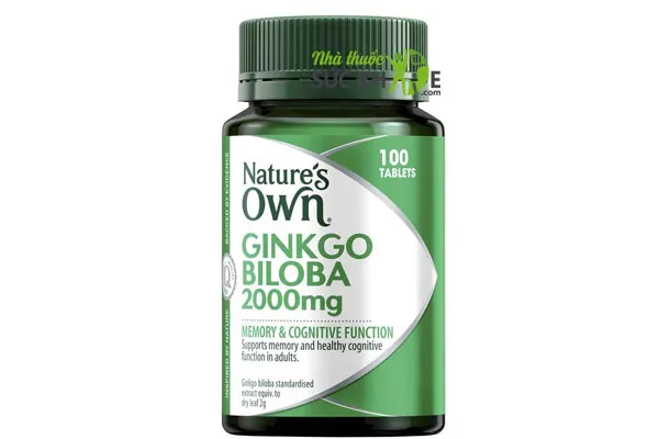 Viên uống Nature's Own Ginkgo Biloba 2000mg