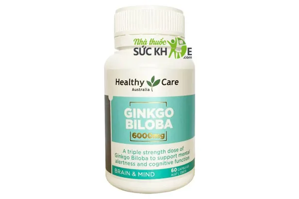 Viên uống bổ não Healthy Care Ginkgo Biloba 6000mg