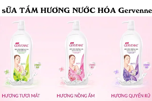 Sữa tắm nước hoa cao cấp Gervenne 