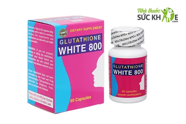 Viên uống trắng da Glutathione của Mỹ 800mg