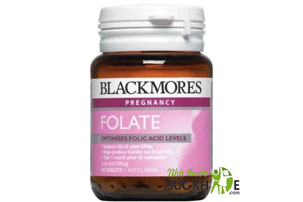 Viên uống Blackmores Pregnancy Folate mẫu cũ