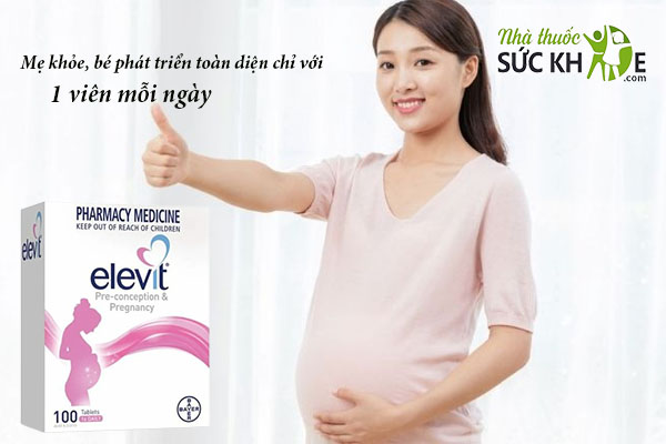 Uống 1 viên Elevit bầu mỗi ngày