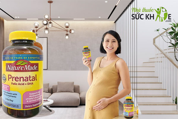 Uống 1 viên Vitamin bầu Nature Made mỗi ngày