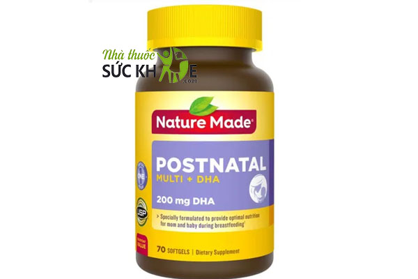 Viên uống Nature Made Postnatal Multi DHA  mẫu cũ