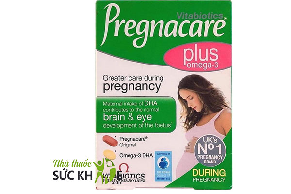 Vitamin bầu Pregnacare Plus Omega 3 mẫu mới