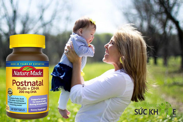 Sử dụng Nature Made Postnatal Multi DHA hết thời gian cho con bú