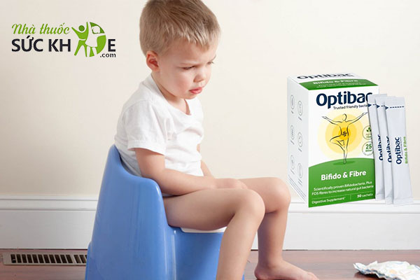 Optibac trị táo bón cho bé trên 1 tuổi