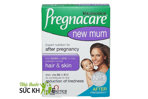 viên uống ngừa rụng tóc sau sinh Pregnacare New Mum mẫu cũ