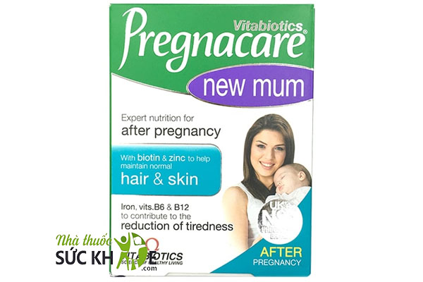 viên uống ngừa rụng tóc sau sinh Pregnacare New Mum mẫu mới