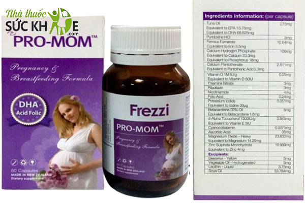 Thành phần trong viên uống Frezzi Pro-mom